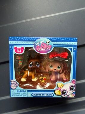 Littlest Pet Shop Holiday Pet Pairs - Blue, Brown, Tan, Red